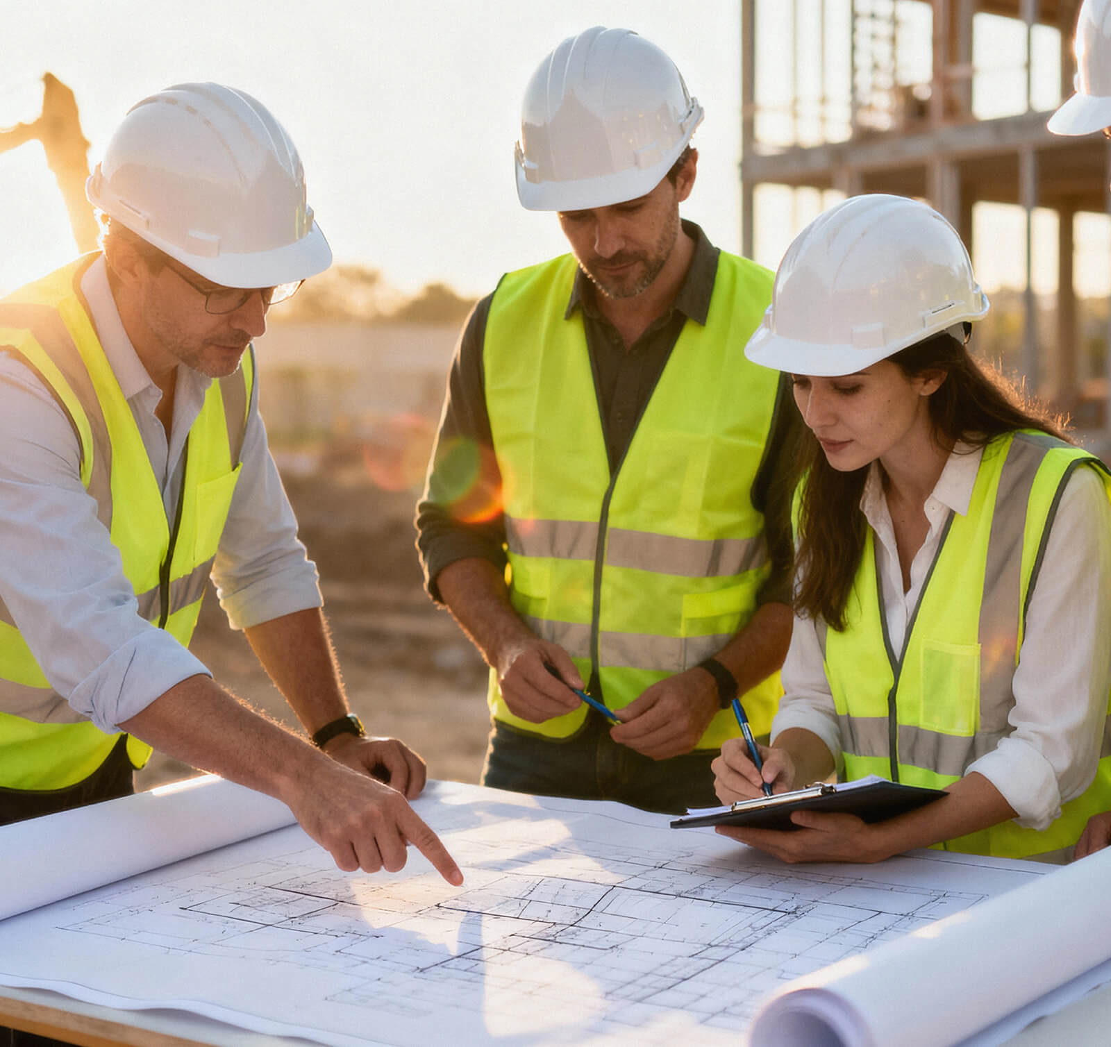 ADA ramp installation at construction site
